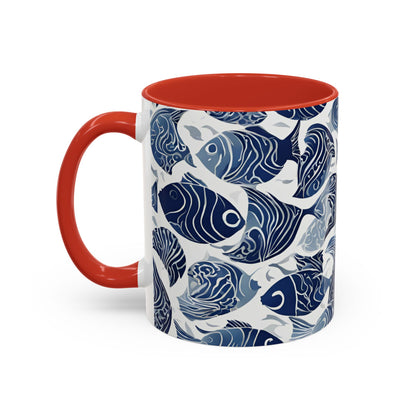 Fish 05 Accent Coffee Mug (11oz)
