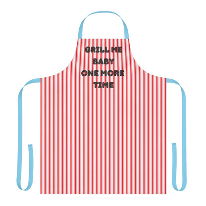 Grill Me Baby One More Time Apron, Cooking Pun