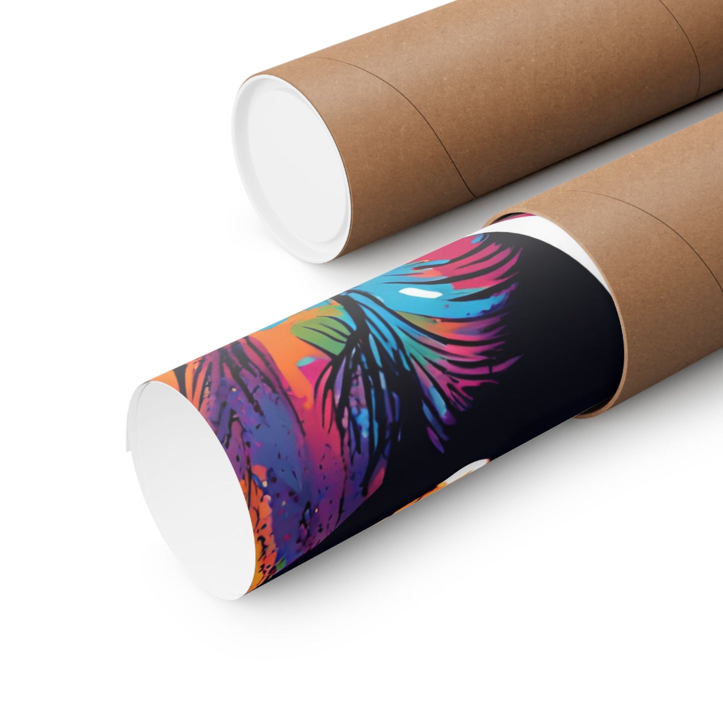 Multicolored Elephant 3 Matte Vertical Poster