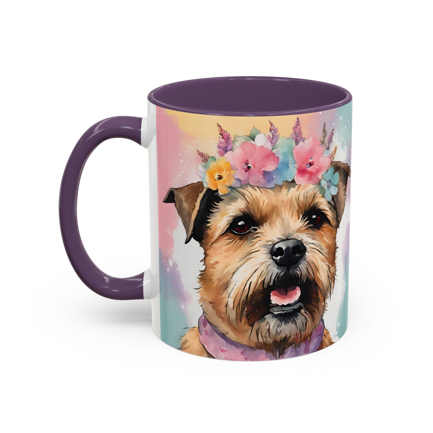 Border Terrier 02 Accent Coffee Mug - Dog Lover Gift