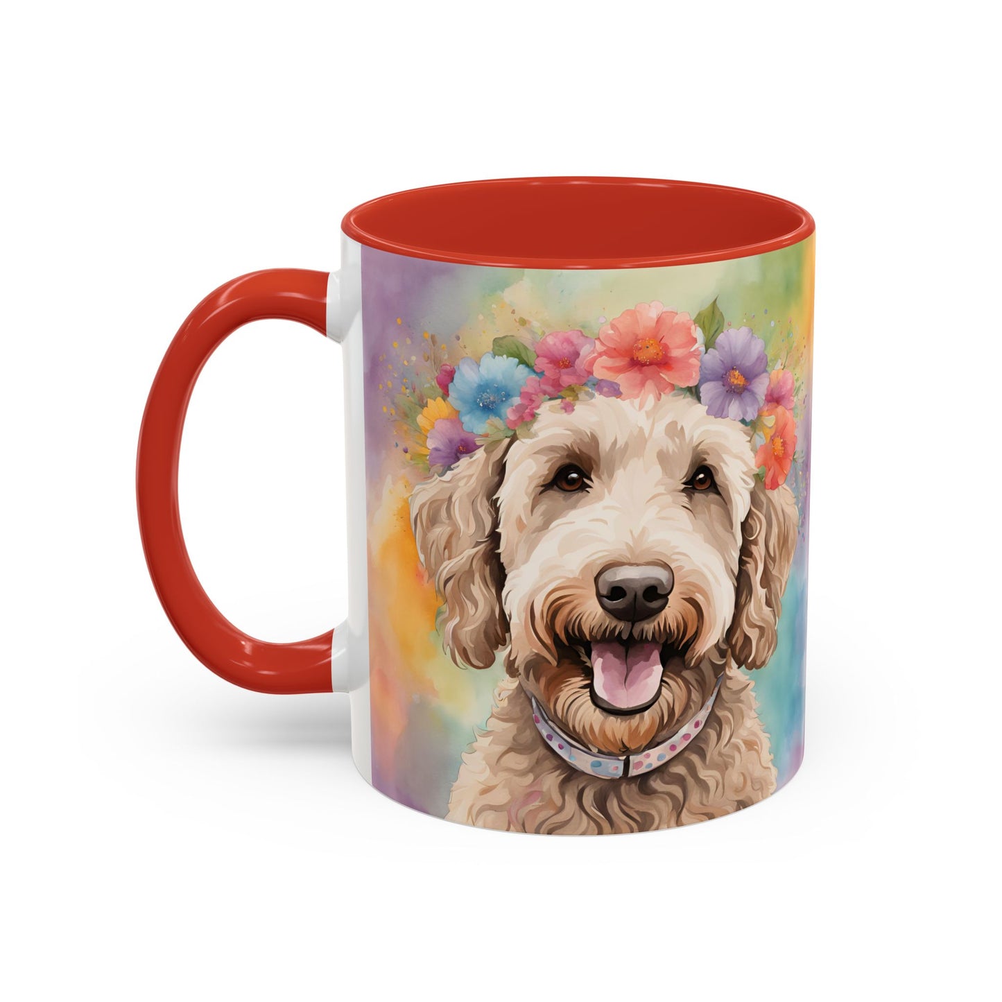Labradoodle 01 Accent Coffee Mug - Dog Lover Gift