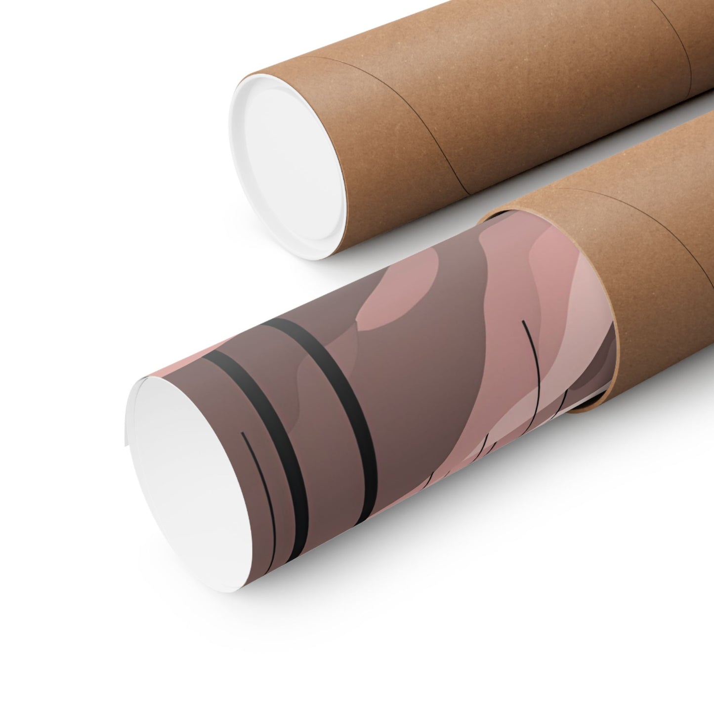Lonely Forest Pink 3 Matte Square Posters
