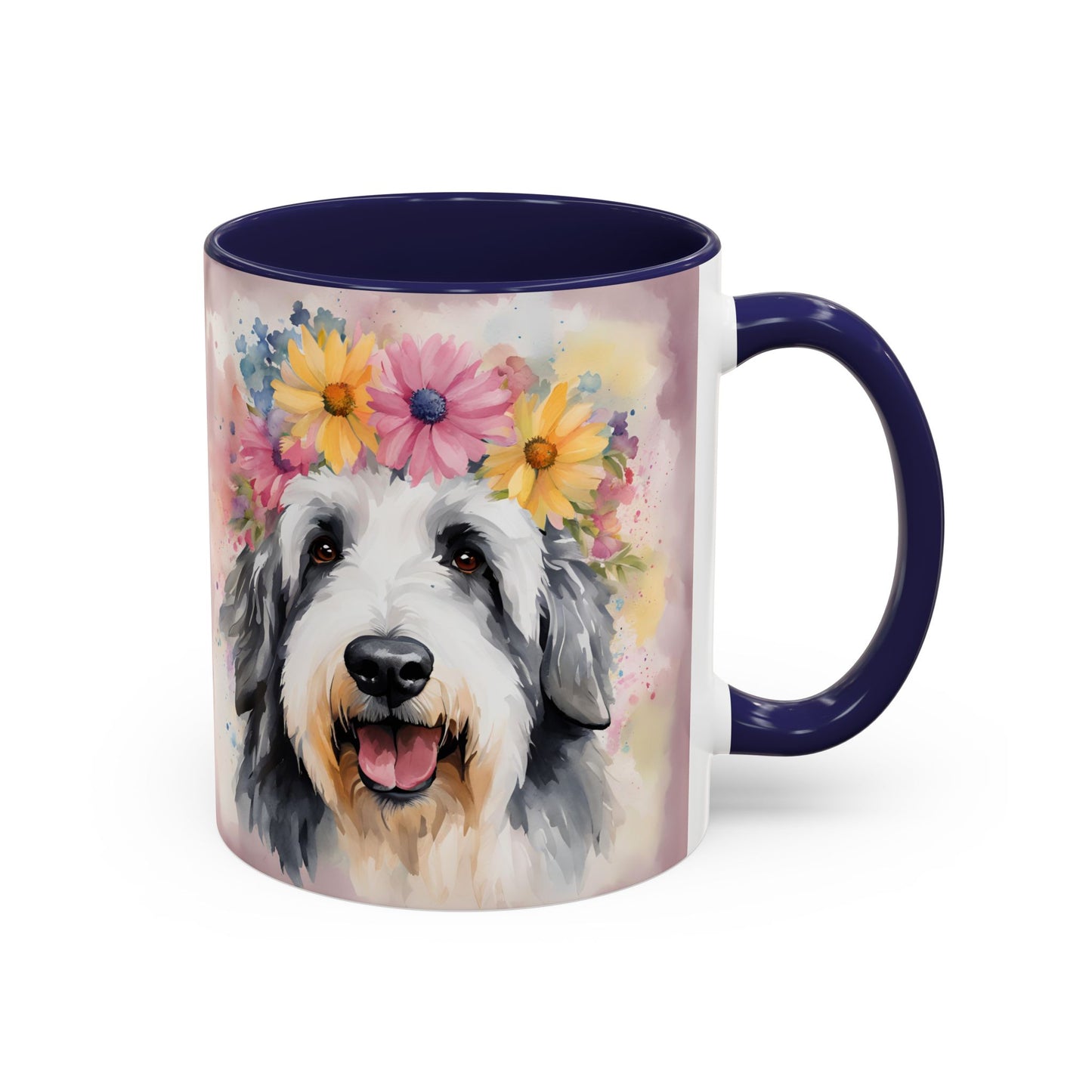 Bearded Collie 01 Accent Coffee Mug - Dog Lover Gift