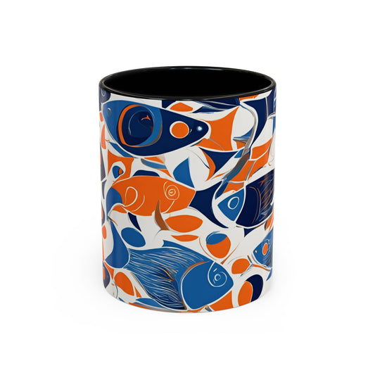 Orange Fish 06 Accent Coffee Mug (11oz)