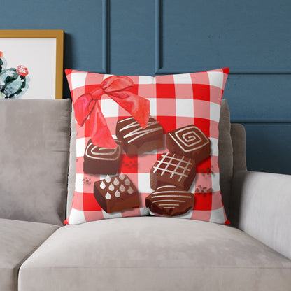 Valentine Chocolates Poly Pillow
