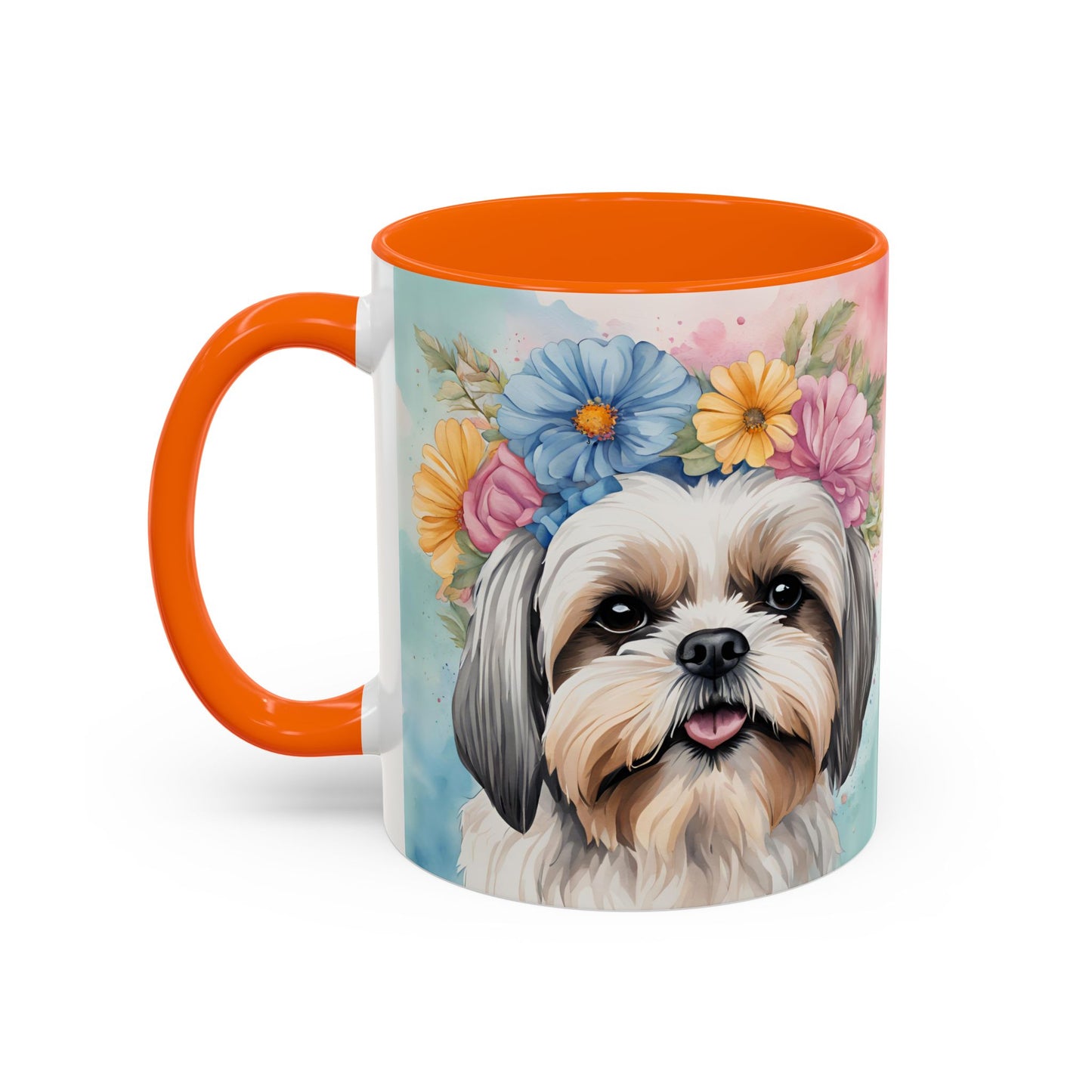 Shih Tzu 02 Accent Coffee Mug - Dog Lover Gift