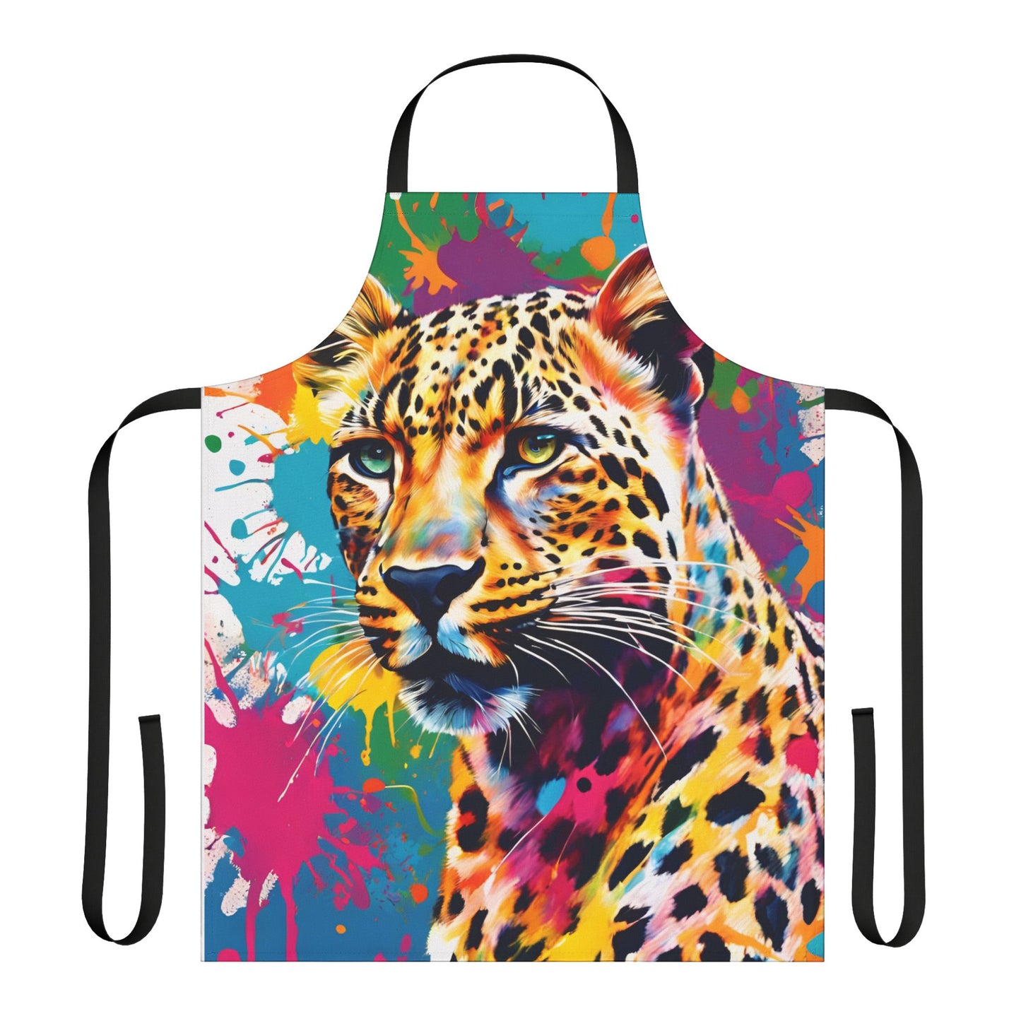 Multicolored Cheetah Adult Apron (AOP)