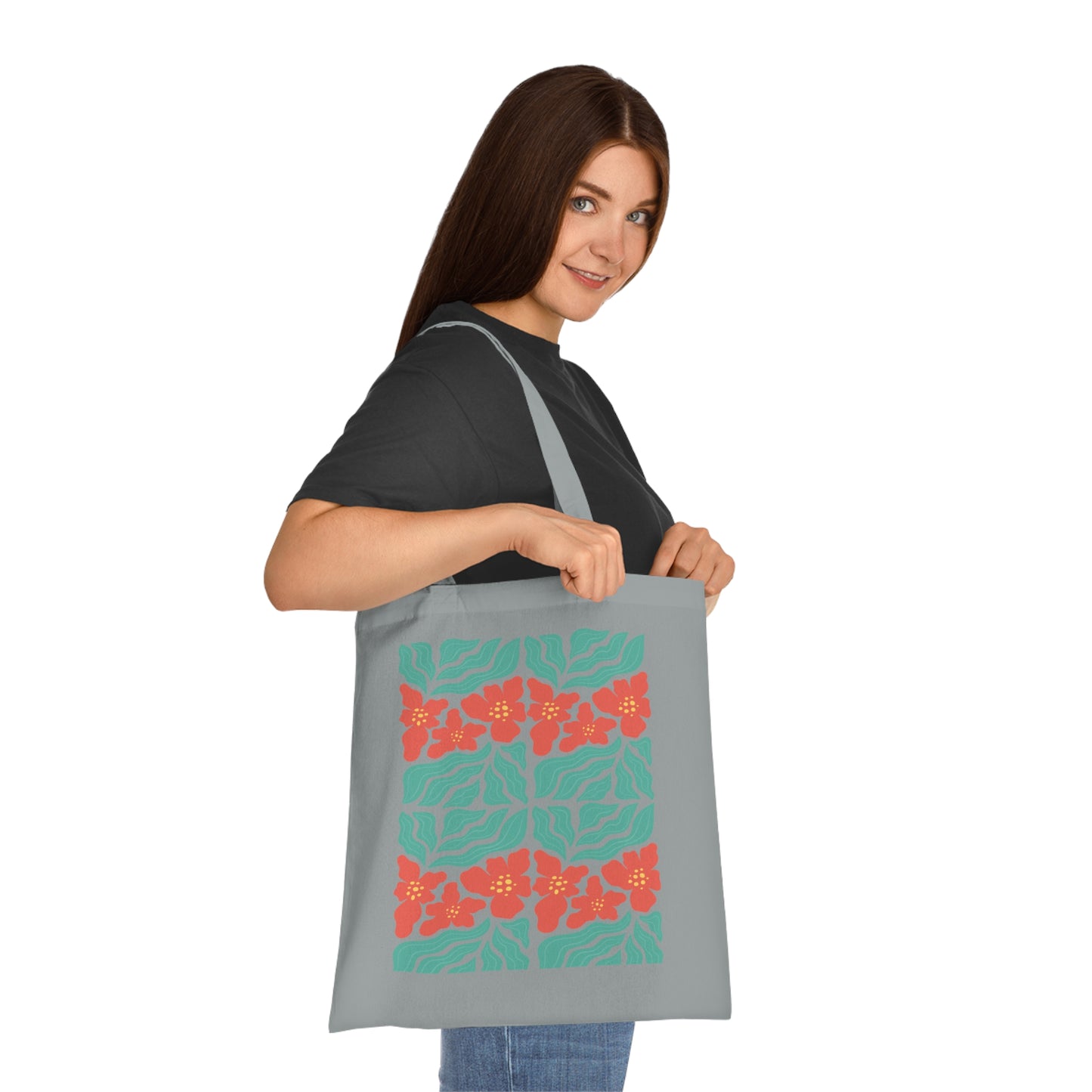 Abstract flowers 08 Cotton Tote
