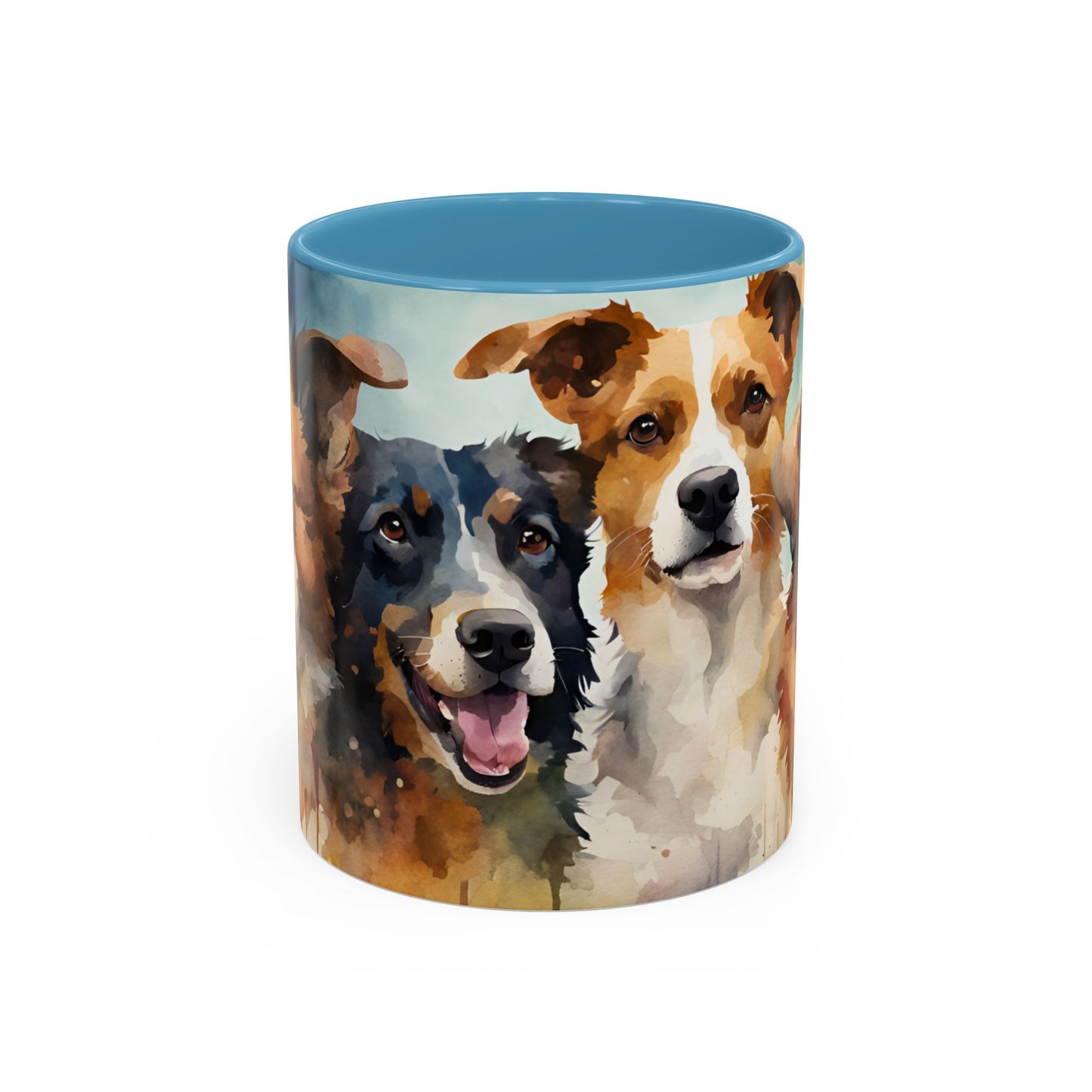 Multicoloured Doggies 5 Accent Mug 11oz