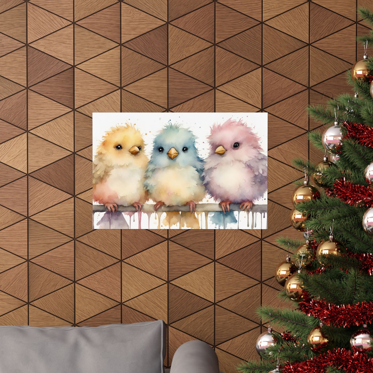 Nursery Birdies 3 Matte Horizontal Posters