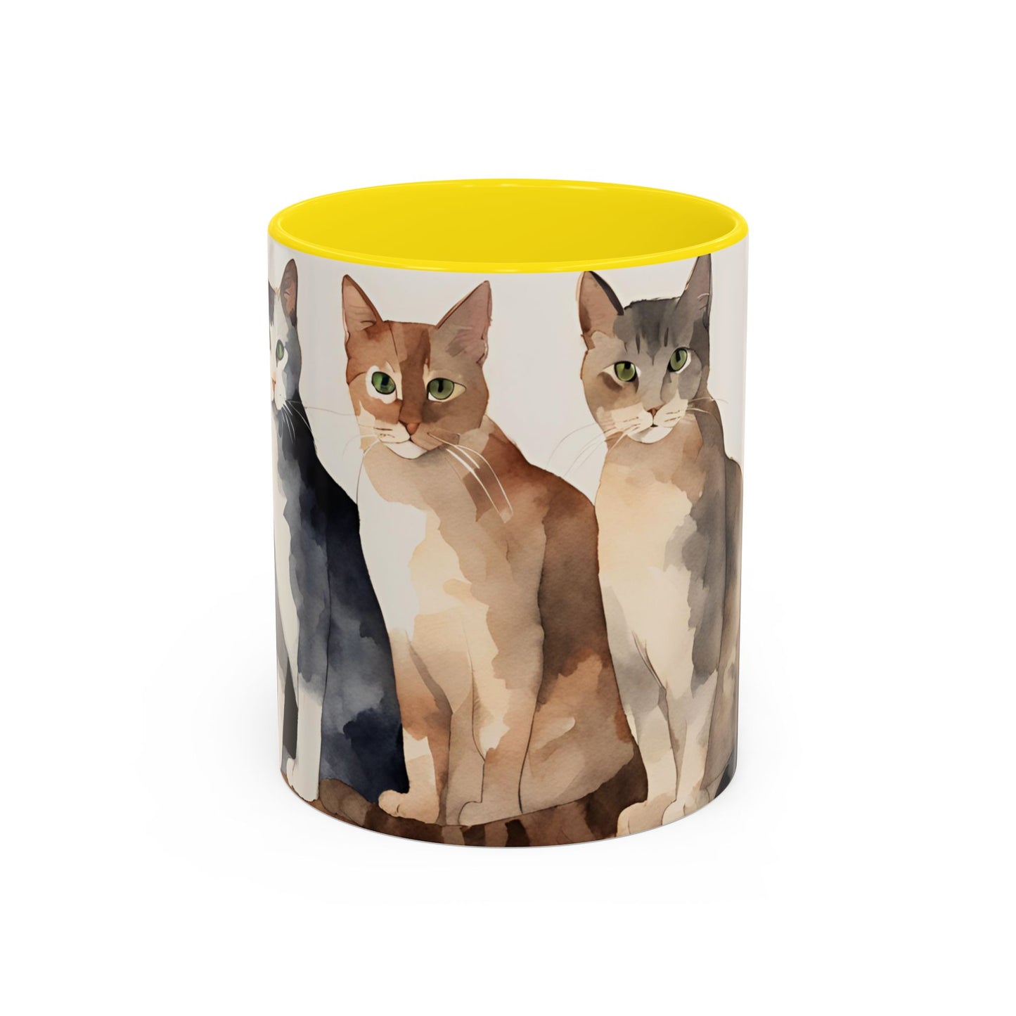 Kitties in a Row 4 Accent Mug 11oz