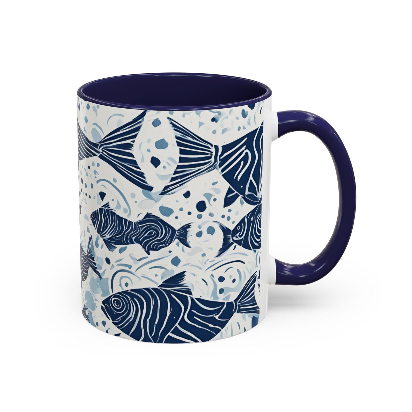 Fish 01 Accent Coffee Mug (11oz)