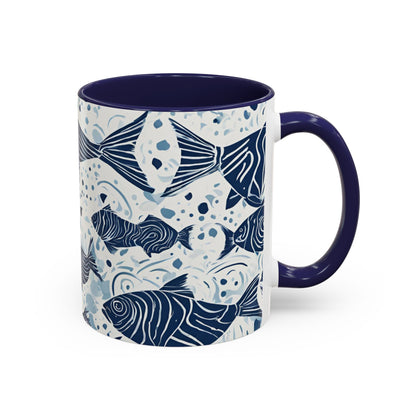 Fish 01 Accent Coffee Mug (11oz)