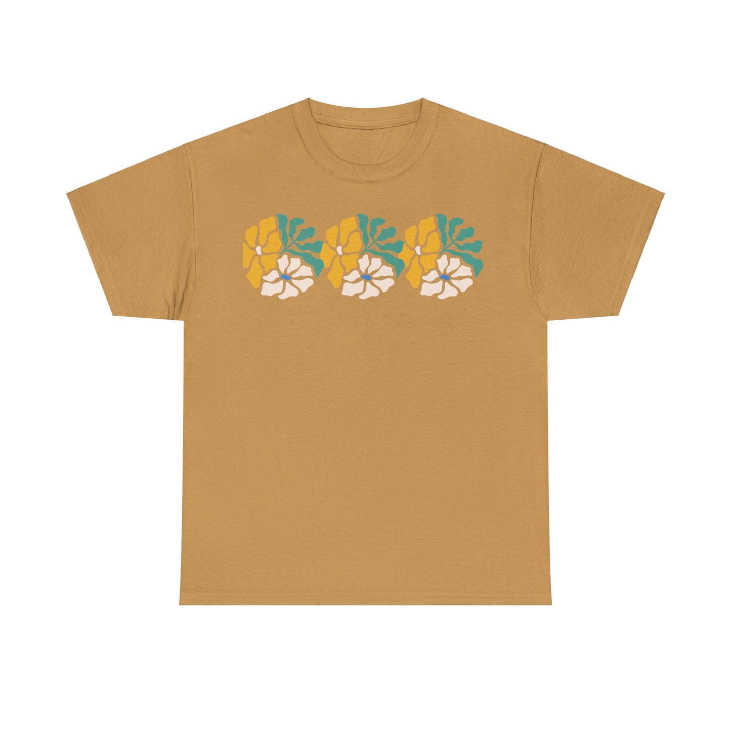 More Abstract Flowers 17 Unisex Heavy Cotton Tee