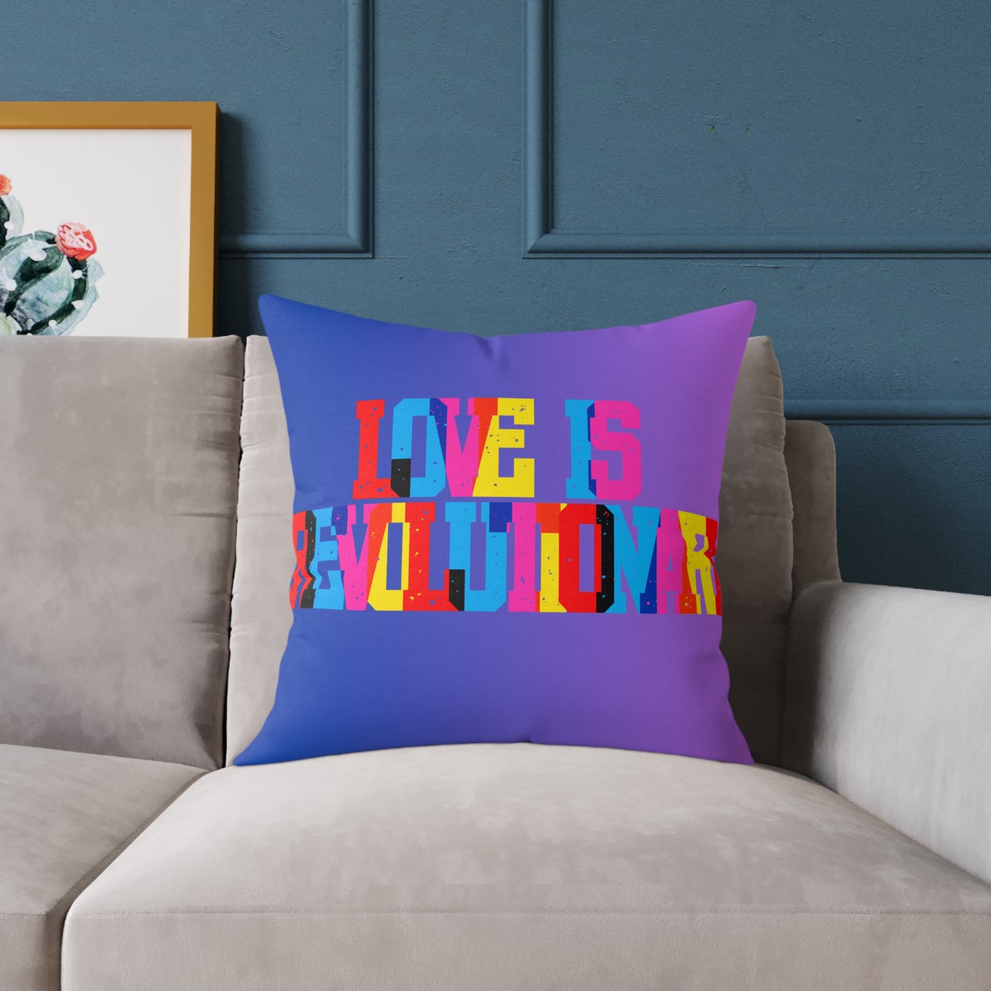 Love Is Revolutionary Poly Pillow