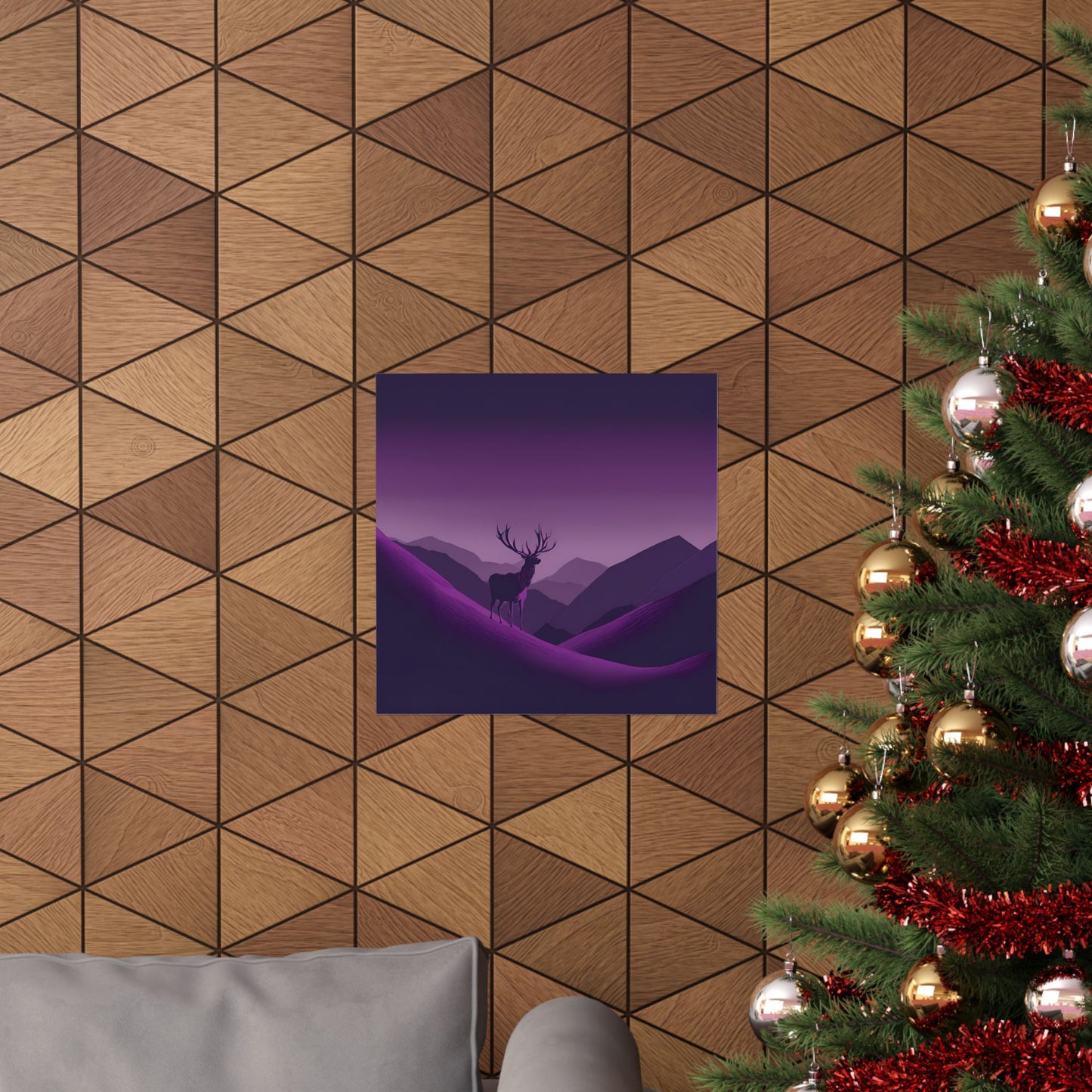 Lone Collection Stag 2 Matte Square Posters