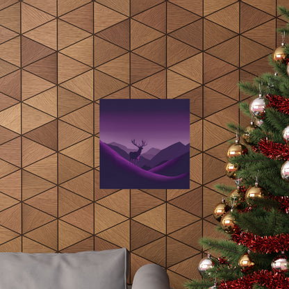 Lone Collection Stag 2 Matte Square Posters