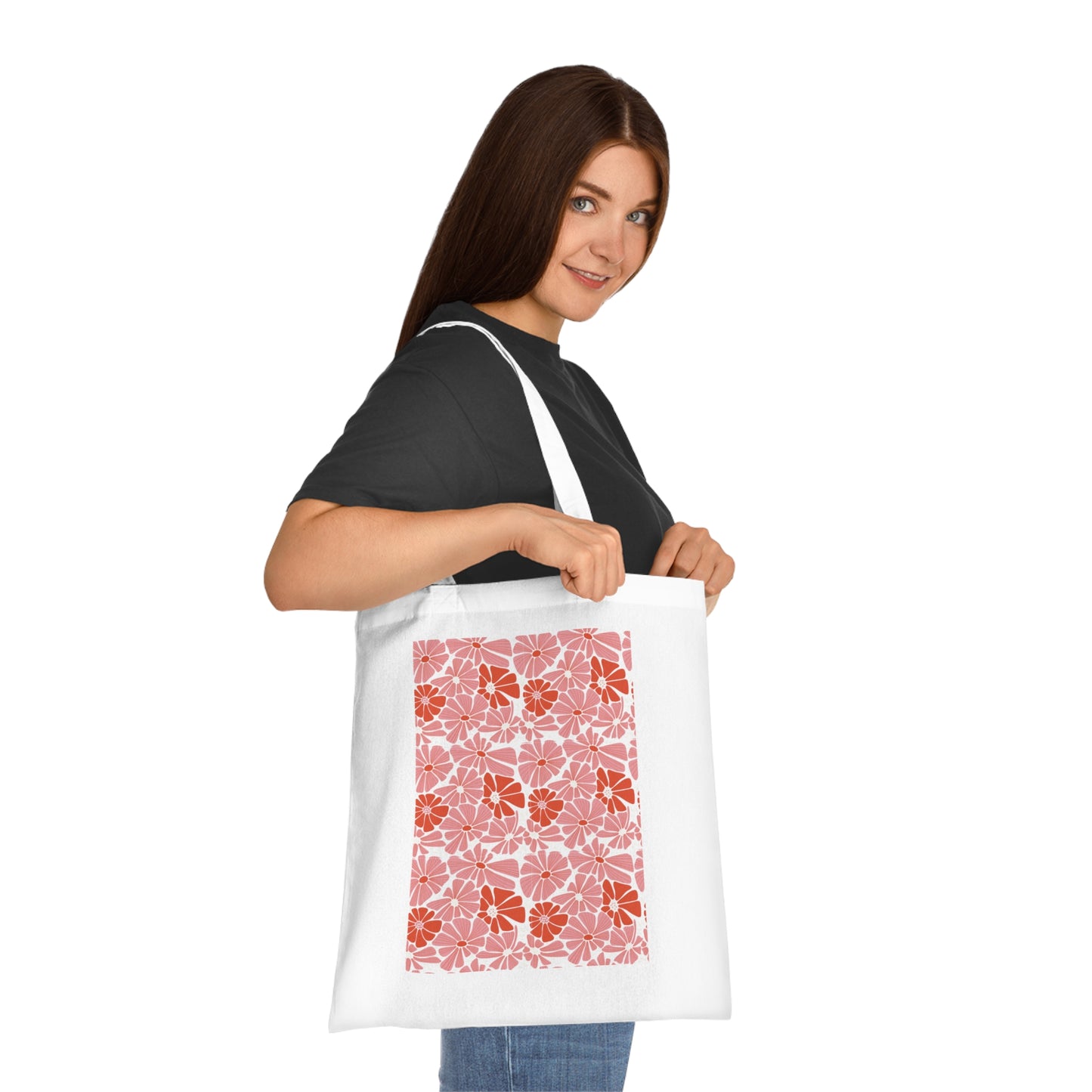 Abstract flowers 18 Cotton Tote