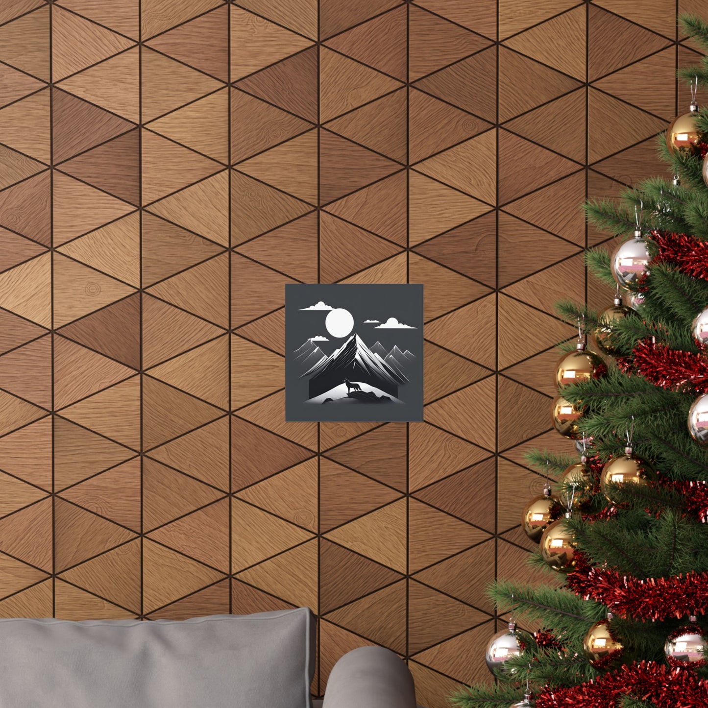 Lone Collection Wolf 3 Matte Square Posters