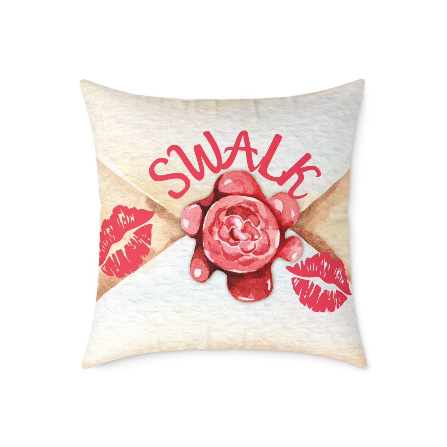 Personalized Valentines Letter Poly Pillow