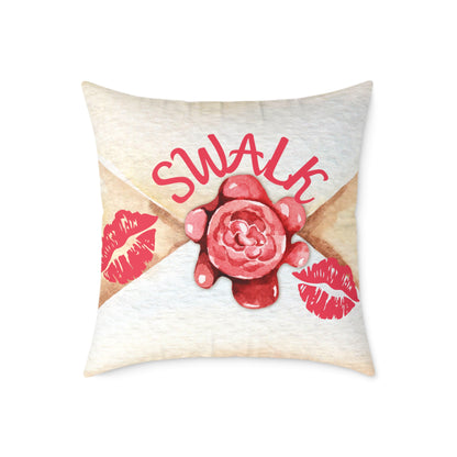 Personalized Valentines Letter Poly Pillow