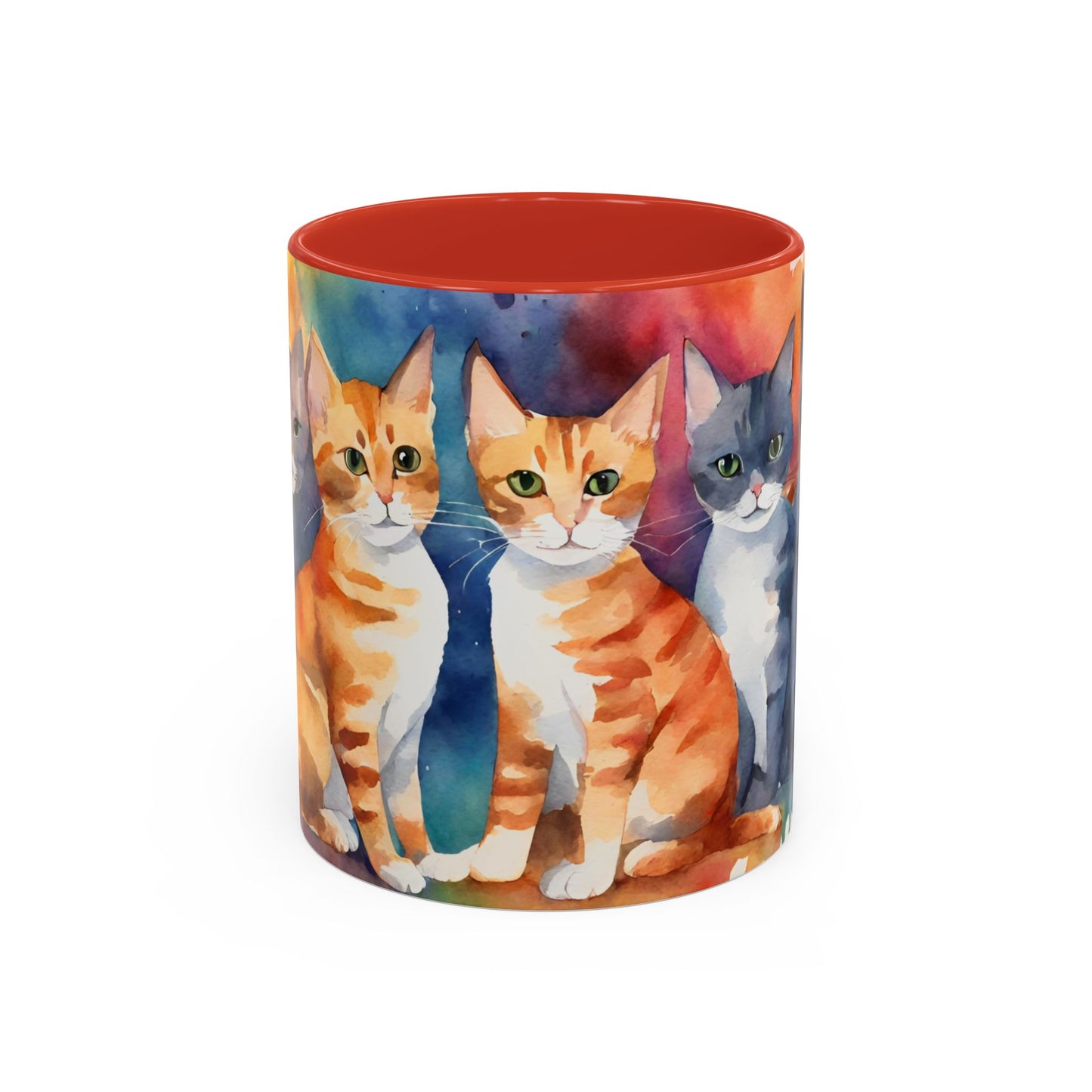 Kitties 3 Accent Coffee Mug, 11oz