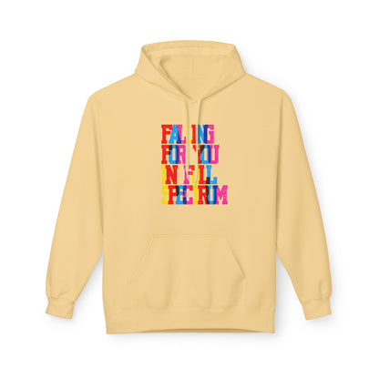 Falling For You In Full Spectrum Unisex Valentines Hoodie