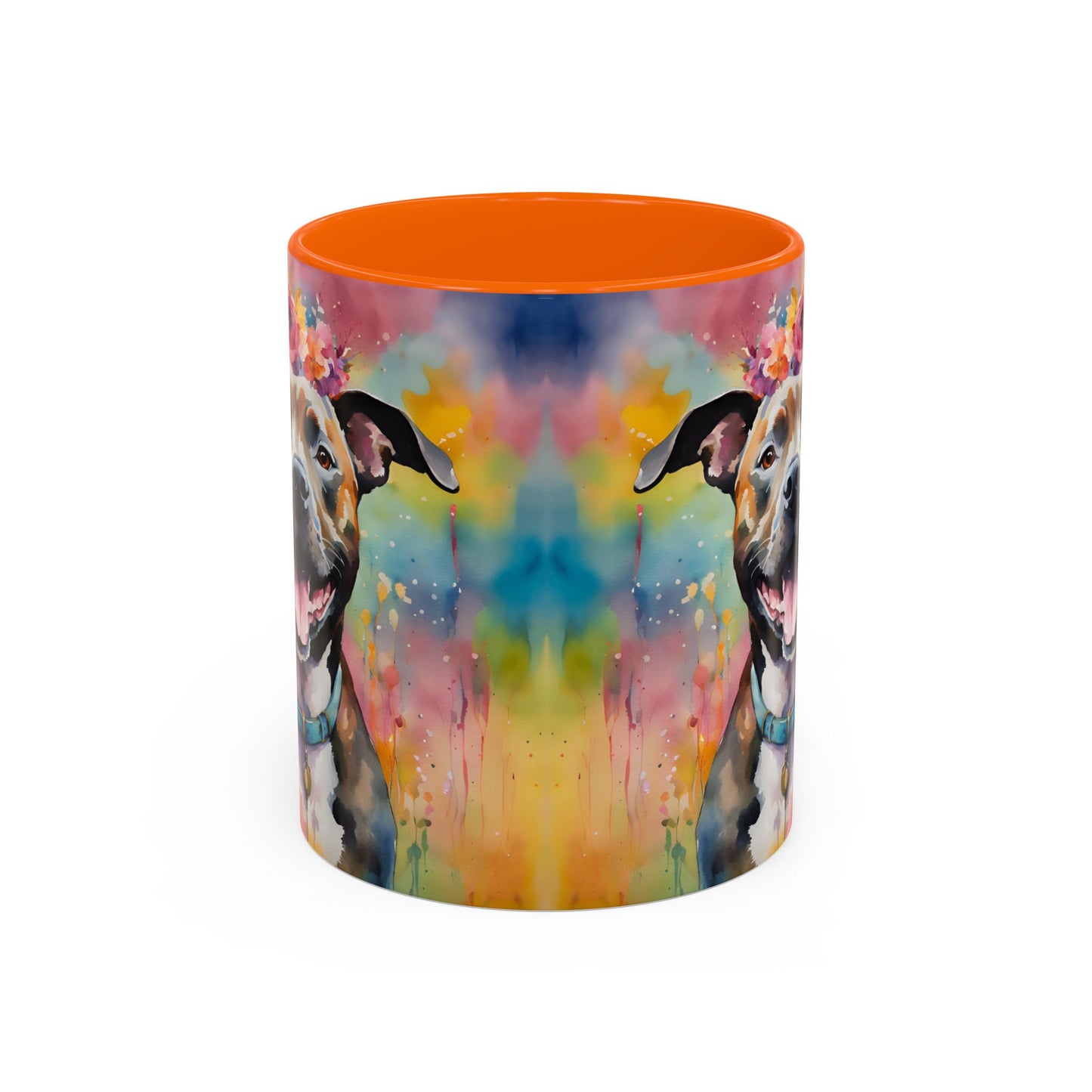 Staffordshire Bull Terrier 04 Accent Coffee Mug - Dog Lover Gift
