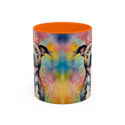 Staffordshire Bull Terrier 04 Accent Coffee Mug - Dog Lover Gift