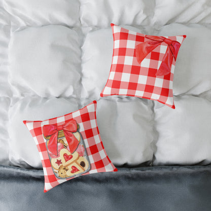 Valentine Cup Cookies Poly Pillow
