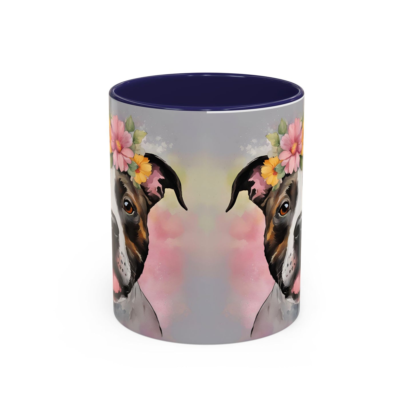 Staffordshire Bull Terrier 01 Accent Coffee Mug - Dog Lover Gift