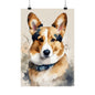 Dogs Corgi 02 Matte Vertical Poster