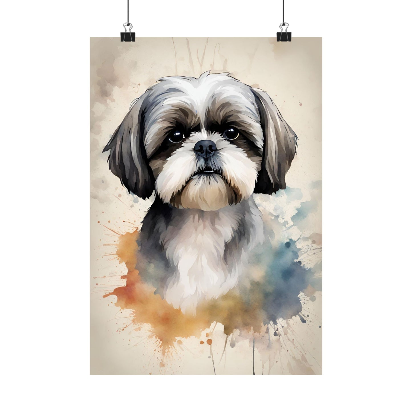 Dogs Shih Tzu 01 Matte Vertical Poster