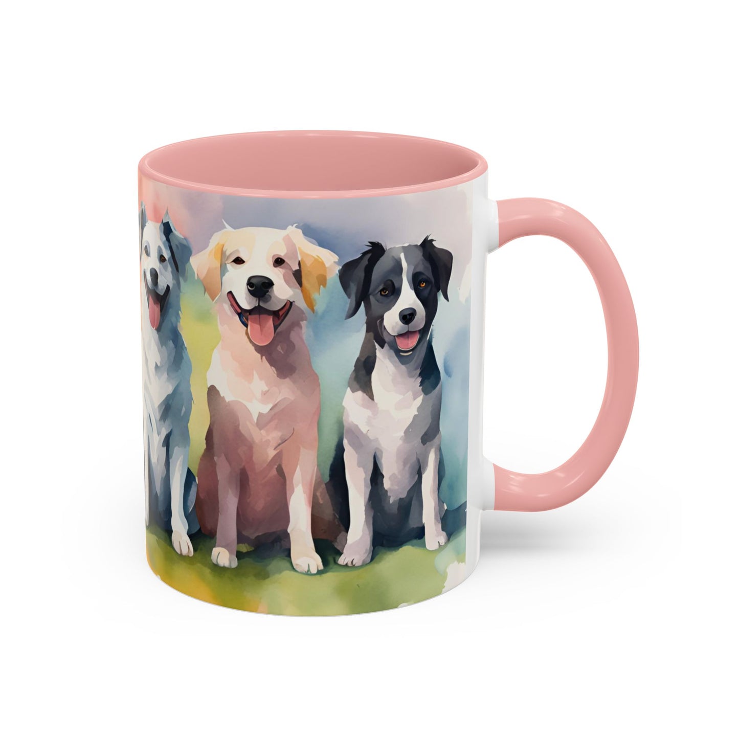 Multicoloured Doggies 8 Accent Mug 11oz
