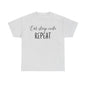 Eat. Sleep. Code. Repeat Unisex Heavy Cotton Tee
