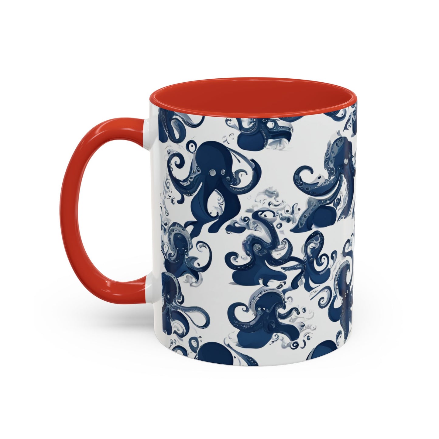 Octopus 3 Accent Coffee Mug (11oz)