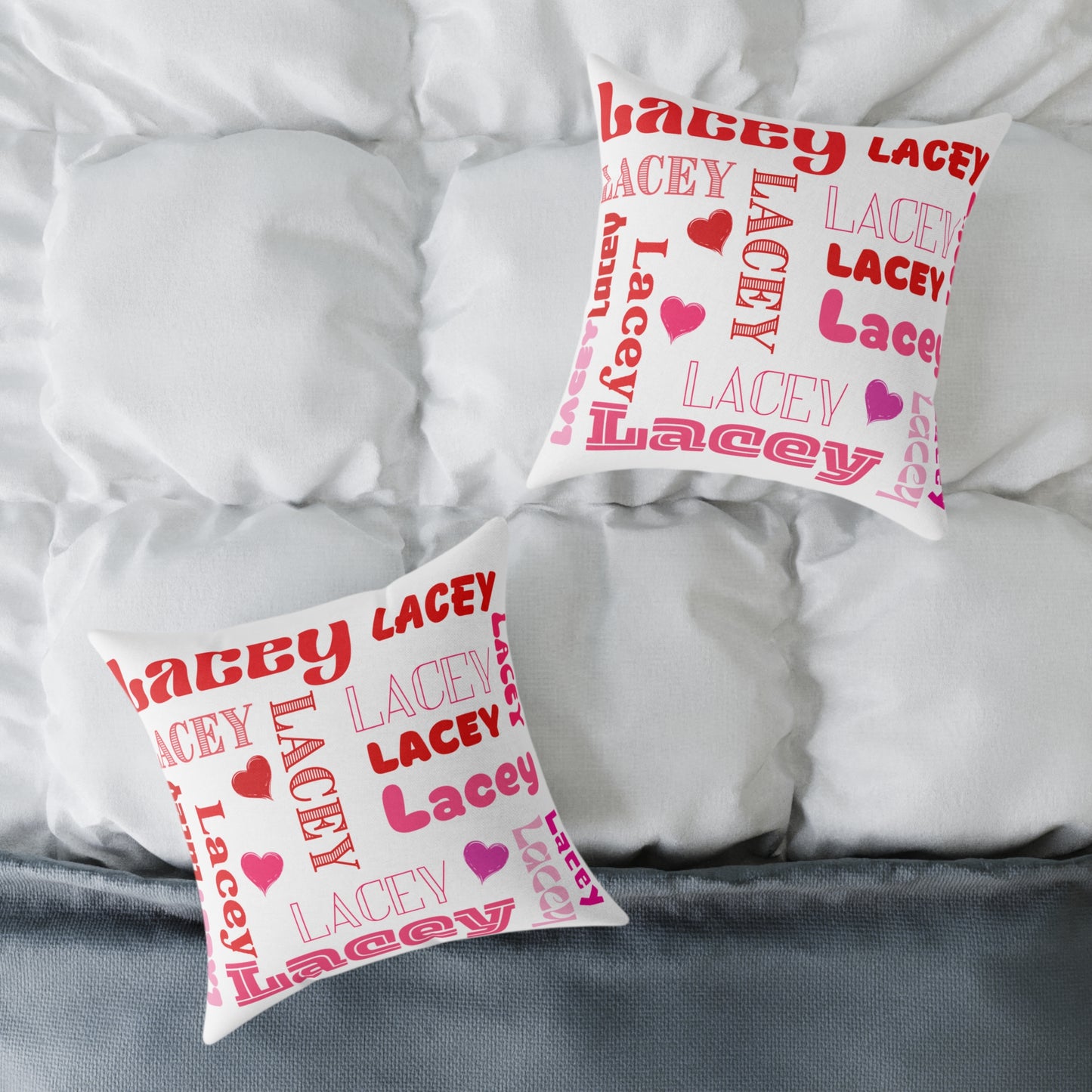 (Personizable) Name Of Your Loved One 01 Poly Pillow