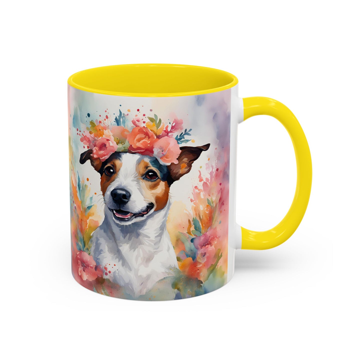 Jack Russell 02 Accent Coffee Mug - Dog Lover Gift