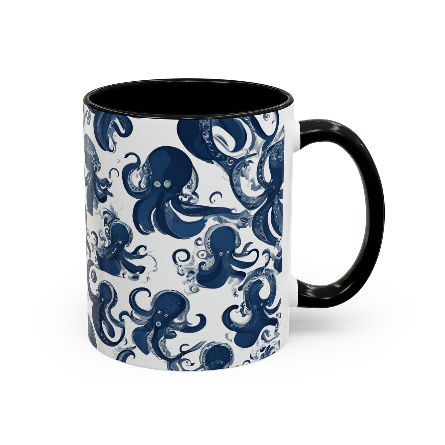Octopus 3 Accent Coffee Mug (11oz)
