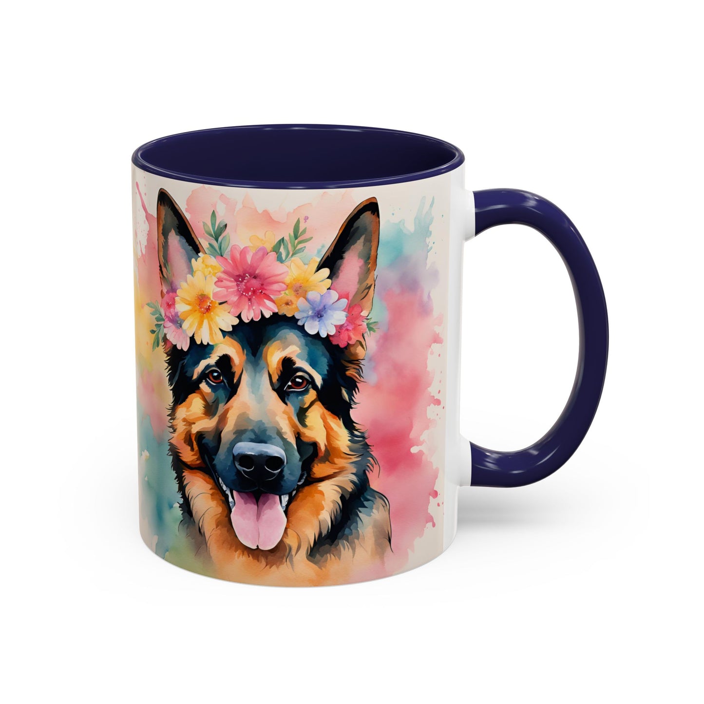 German Shepherd 02 Accent Coffee Mug - Dog Lover Gift