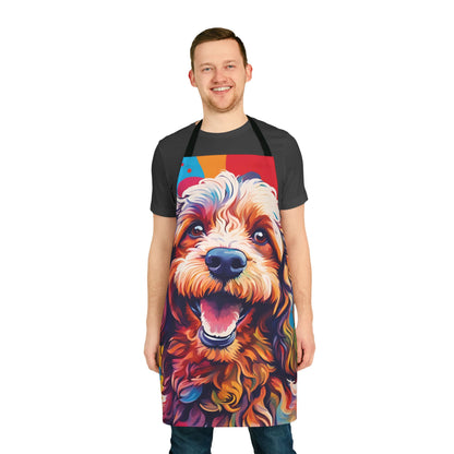 Multicolored Cockerpoo Adult Apron (AOP)