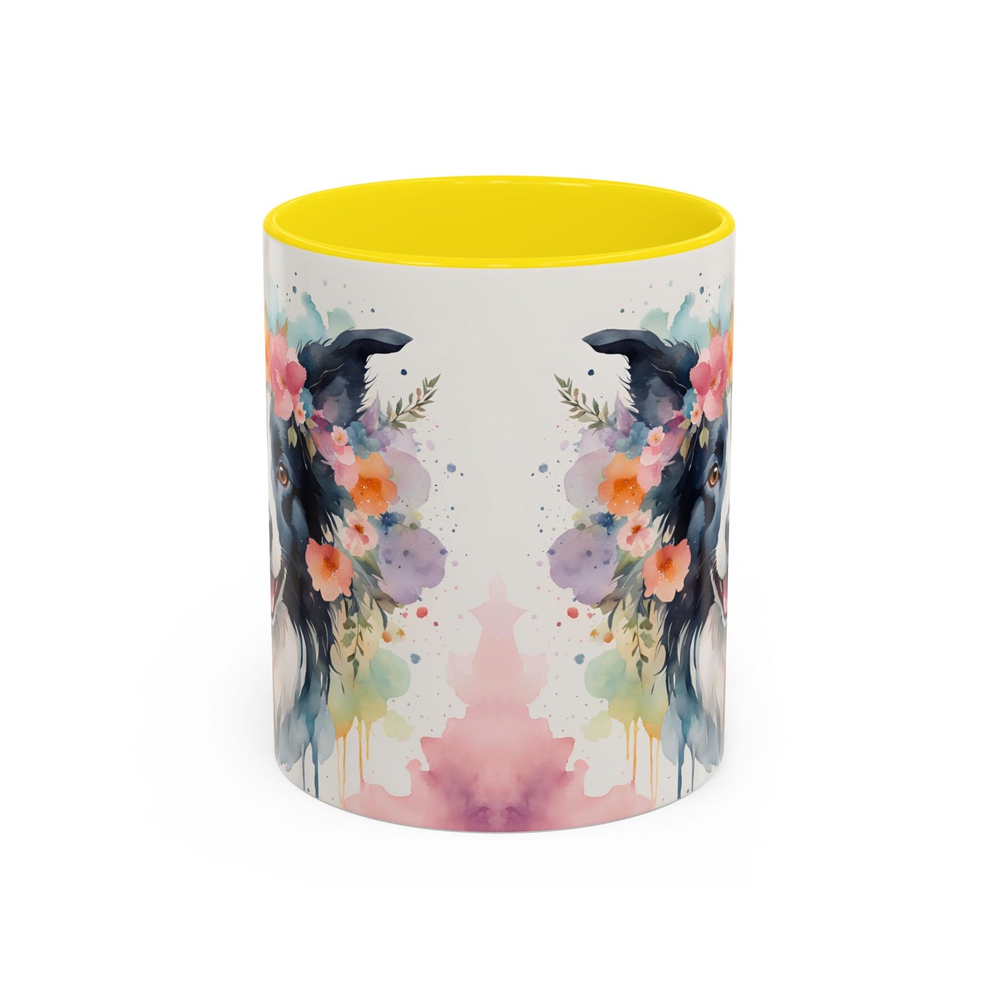 Border Collie 01 Accent Coffee Mug - Dog Lover Gift