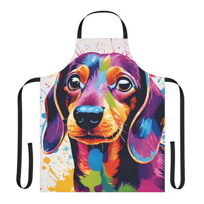 Multicolored Dachshund Adult Apron (AOP)