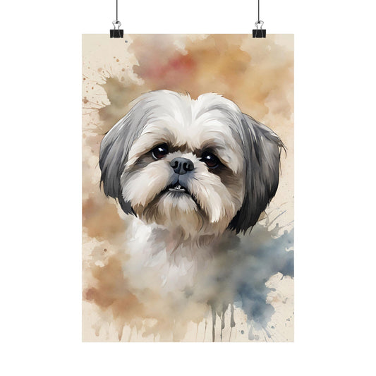 Dogs Shih Tzu 04 Matte Vertical Poster