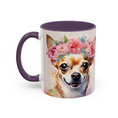 Chihuahua 01 Accent Coffee Mug - Dog Lover Gift