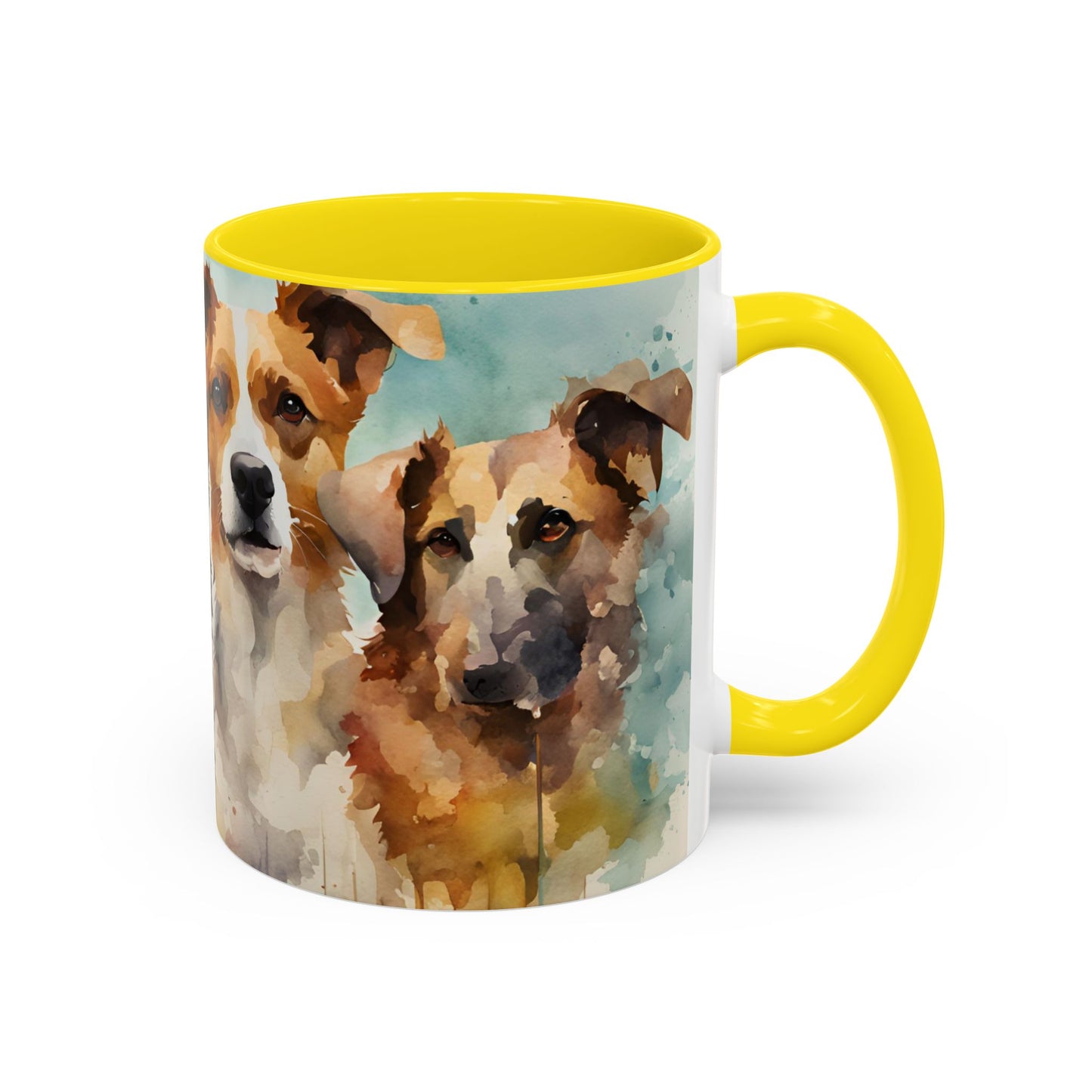 Multicoloured Doggies 5 Accent Mug 11oz