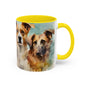 Multicoloured Doggies 5 Accent Mug 11oz