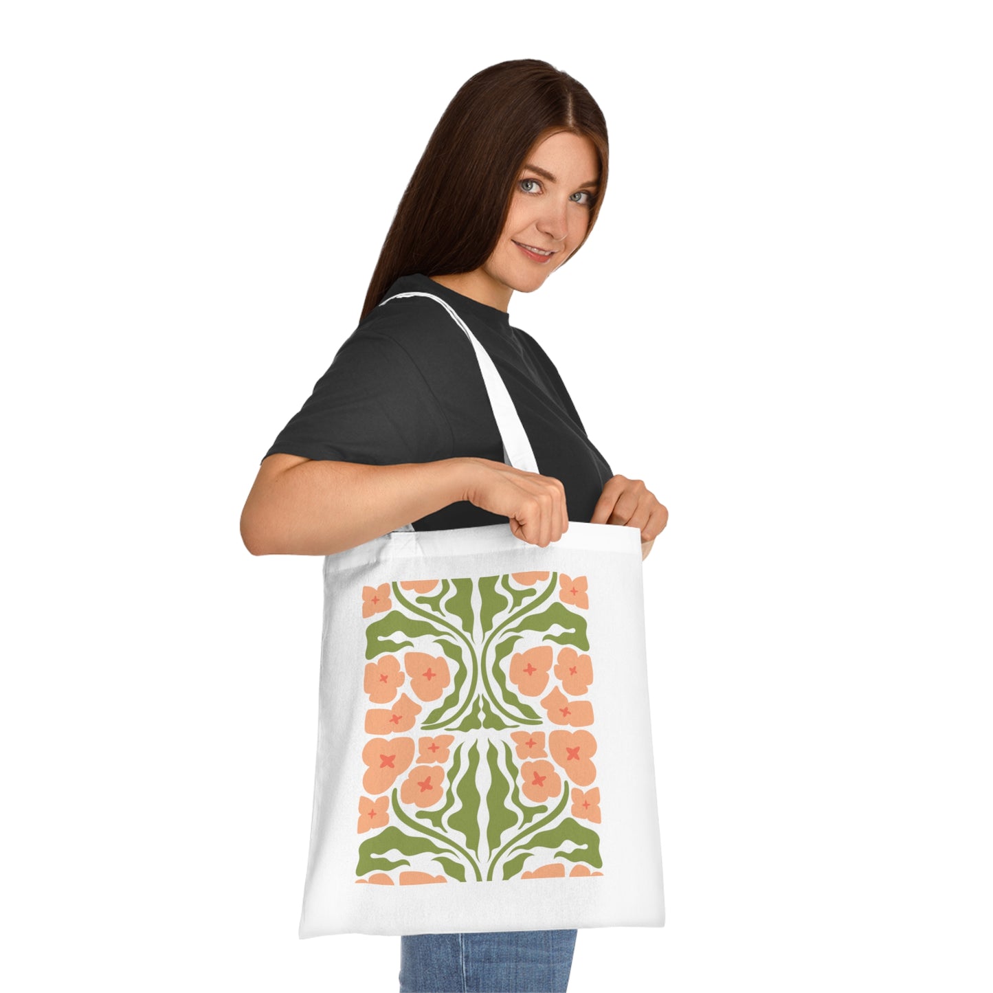 Abstract flowers 03 Cotton Tote