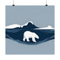 Lone Collection Polar Bear 6 Matte Square Posters