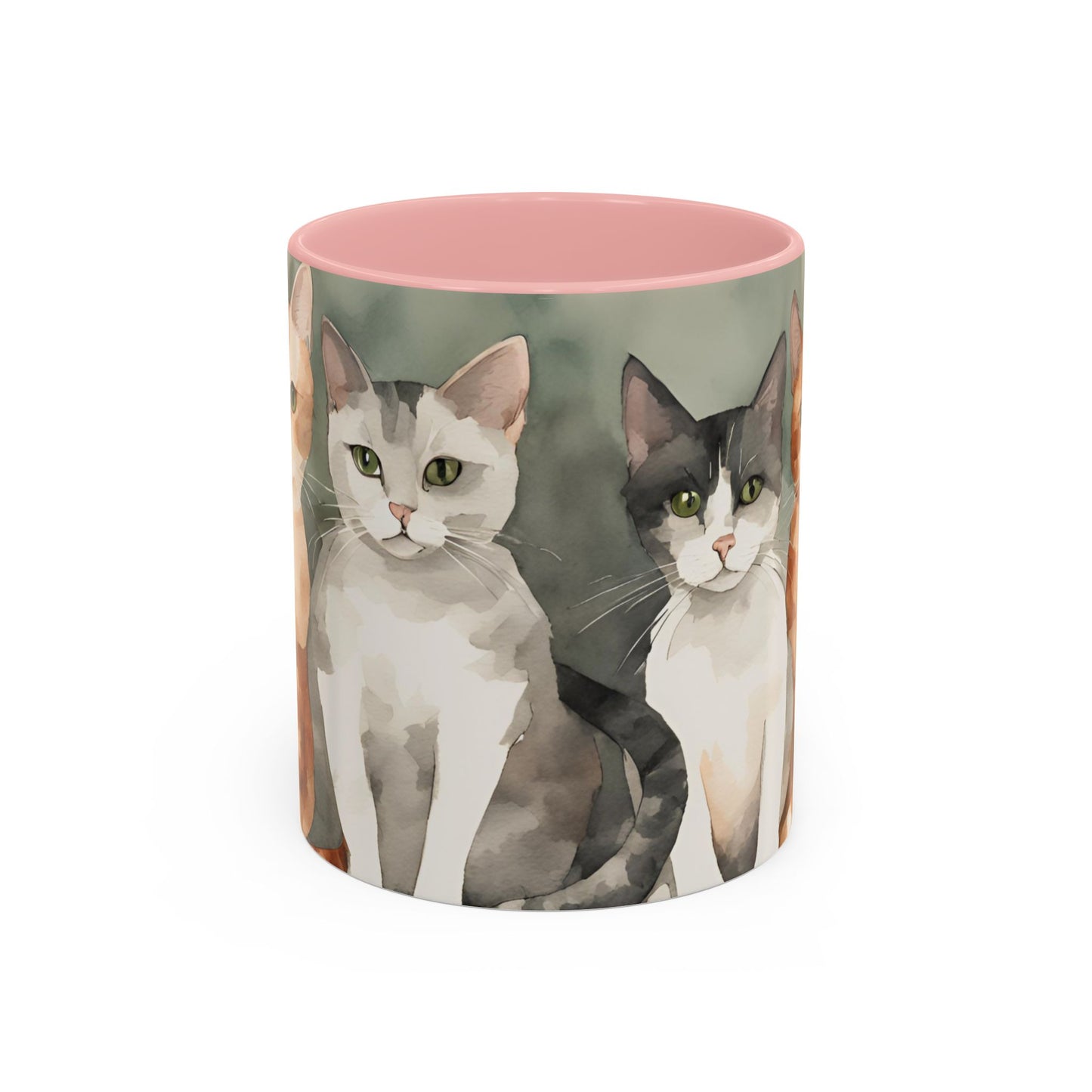 Kitties in a Row 1 Accent Mug 11oz